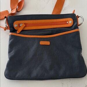 Ellington Black Bag with Orange Accents